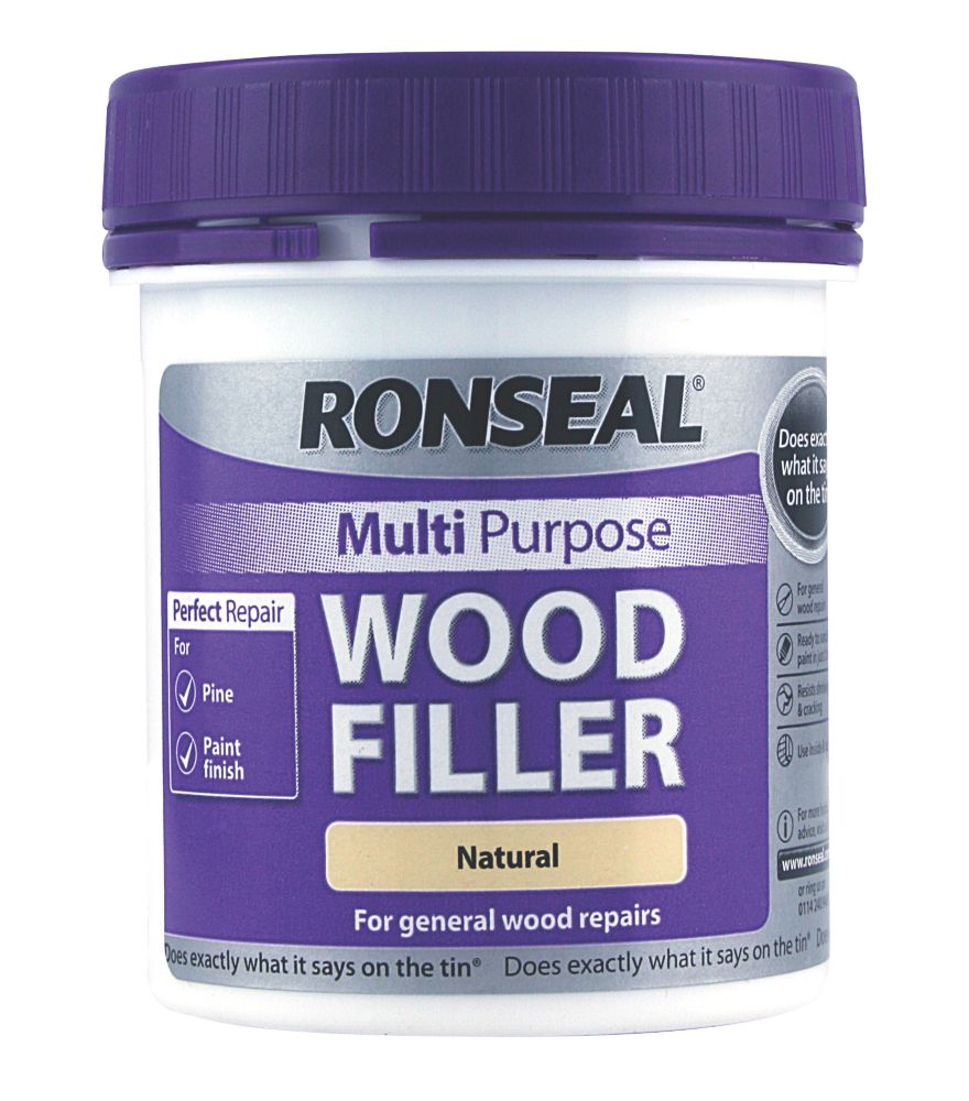 Ronseal Multipurpose Wood Filler Natural 250g - Screwfix