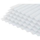 Radmat Building Materials  Corrugated PVC Roof Sheet Clear 2750mm x 1.3mm x 762mm 5 Pack