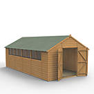 Forest  10' x 19' 6" (Nominal) Apex Shiplap T&G Timber Shed