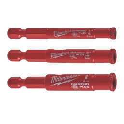 Milwaukee Diamond Max 4932471771 Wet/Dry Drill Bits 3 Pieces