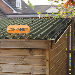 Corramet COR802GR Corrugated Roofing Sheet Green 2000mm x 950mm