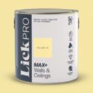 LickPro Max+ 2.5Ltr Yellow 01 Matt Emulsion  Paint