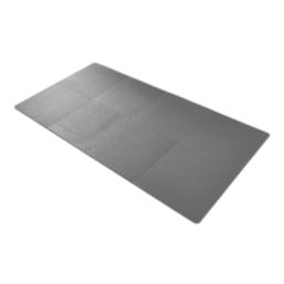 Essentials  Interlocking Floor Tiles Grey 10mm 8 Pack