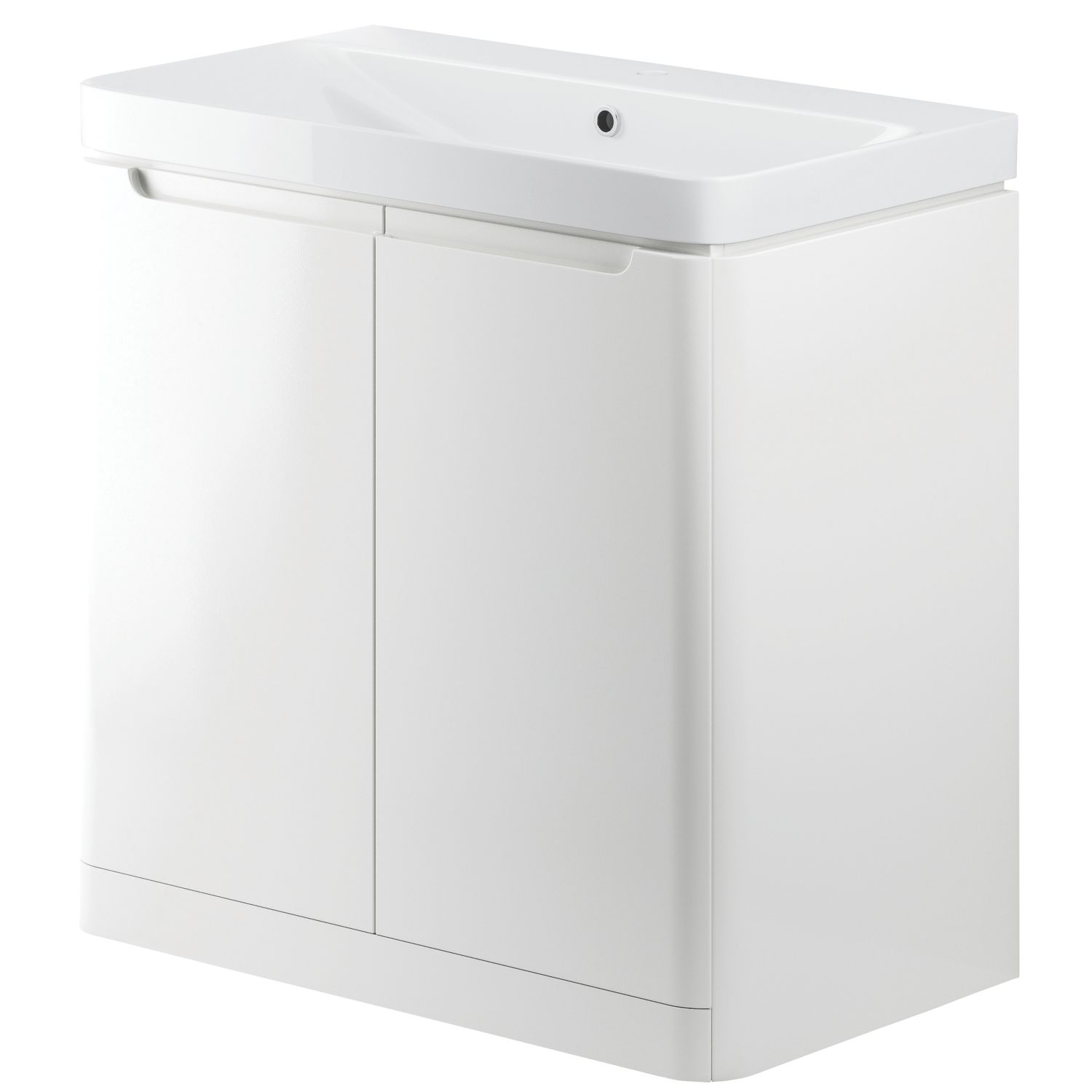 Floorstanding Vanity Unit & Basin Gloss White 805mm x 460mm x 840mm (381PJ)