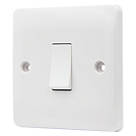 Vimark Pro 10A 1-Gang 2-Way Light Switch  White with White Inserts