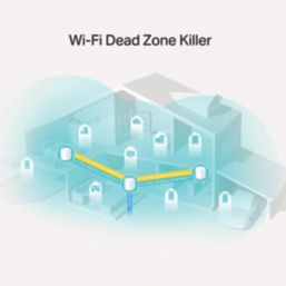 TP-Link Dual-Band Deco X20 Whole Home Mesh Wi-Fi System White 3