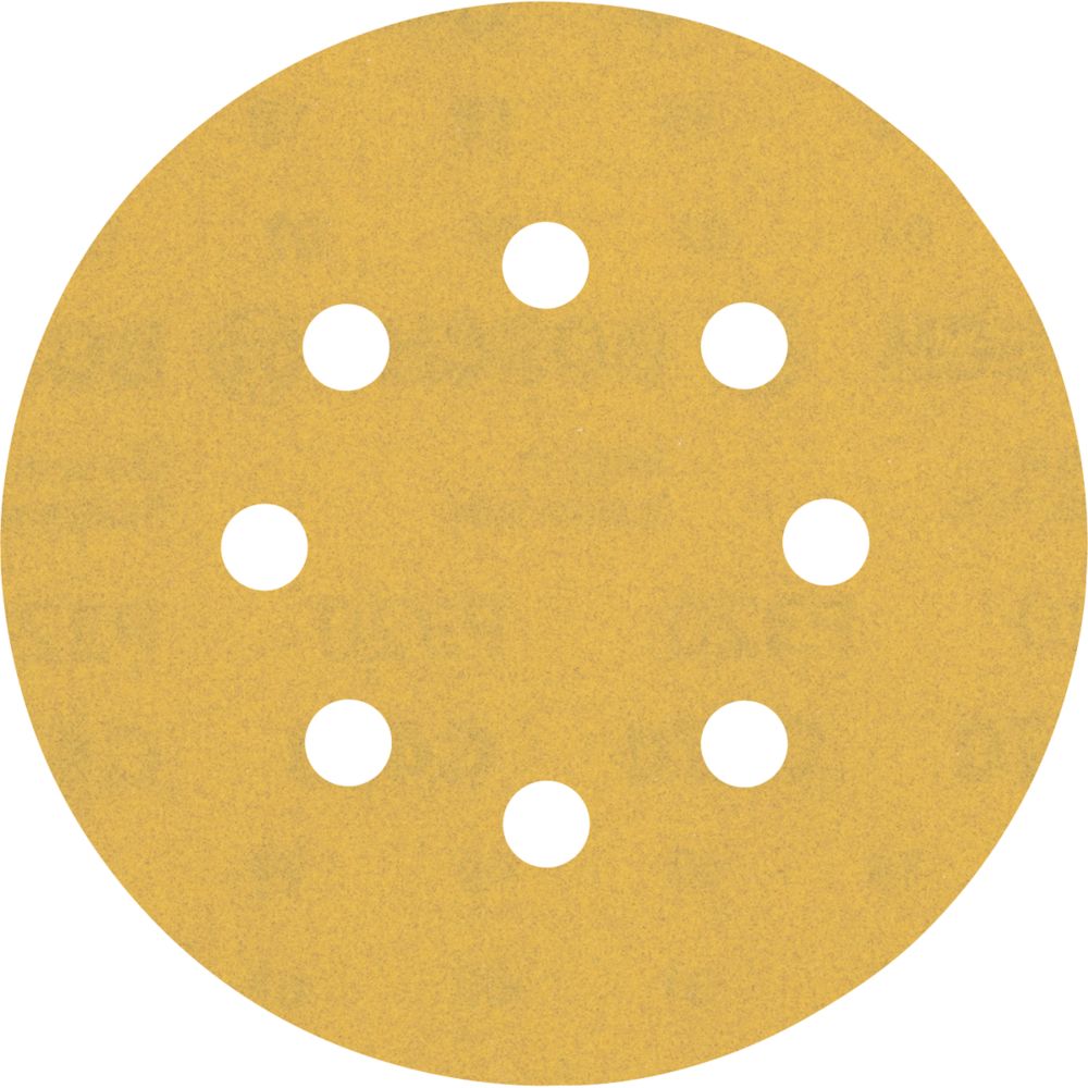 Bosch Expert C470 320 Grit 8Hole Punched Wood Sanding Discs 125mm 50