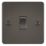 Knightsbridge  10AX 1-Gang 2-Way Light Switch  Gunmetal