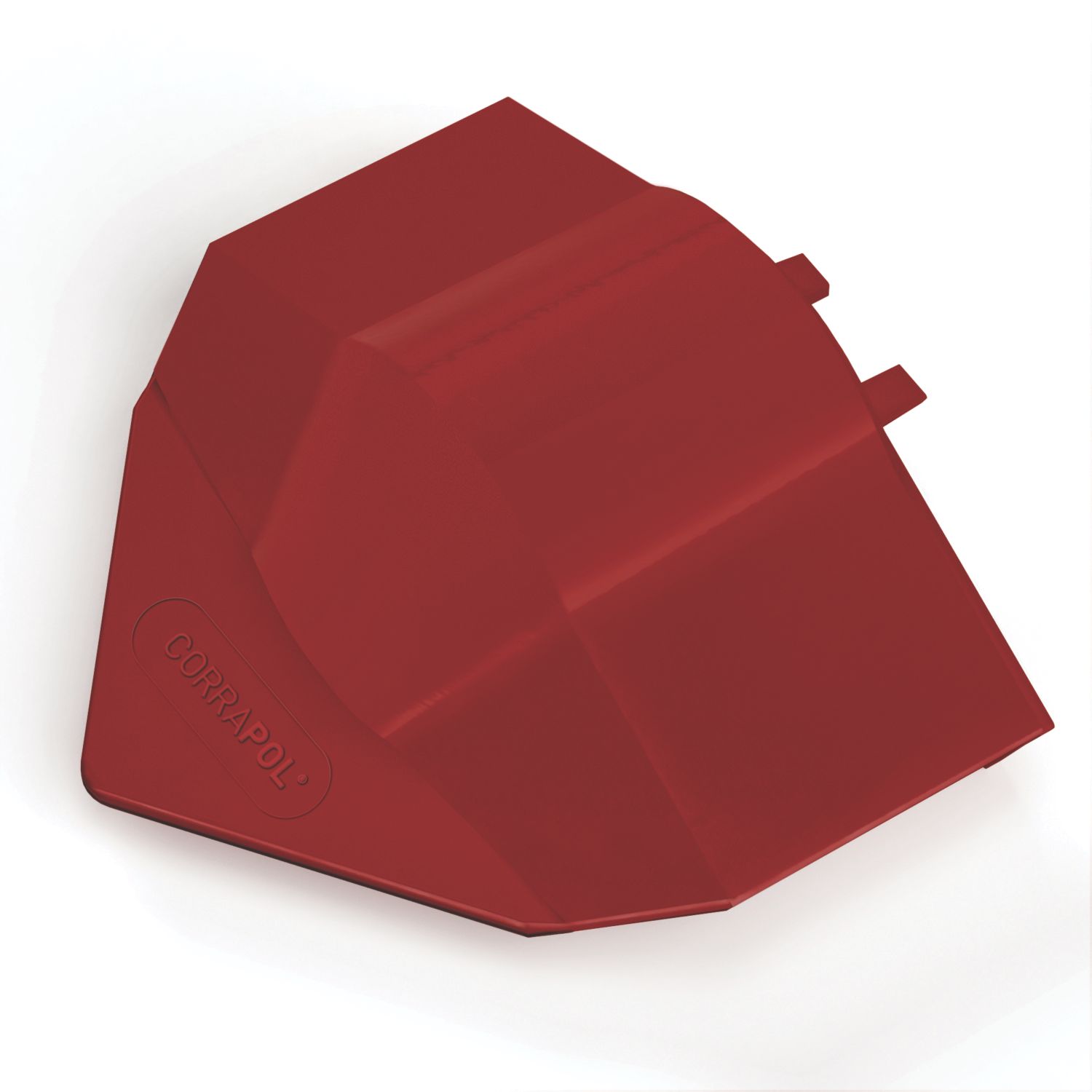 Corrapol-BT Red 3mm Super Ridge End Cap 100mm x 160mm (381VK)