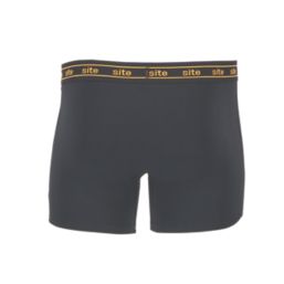 Site 2 Pack Black Large Mens Boxer Shorts