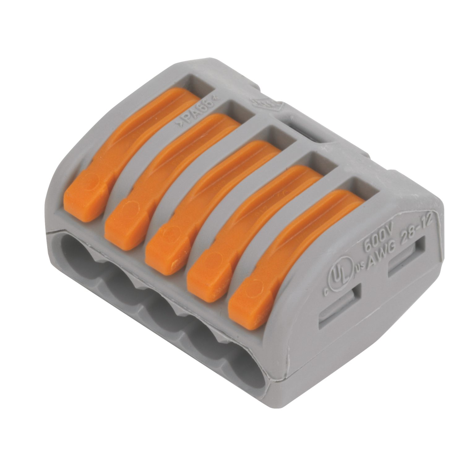 Wago 222-415 32A 5-Way Lever Connectors 40 Pack (38224)