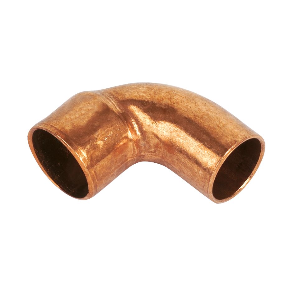 Endex Copper End Feed Equal 90° Street Elbows 15mm 10 Pack Screwfix