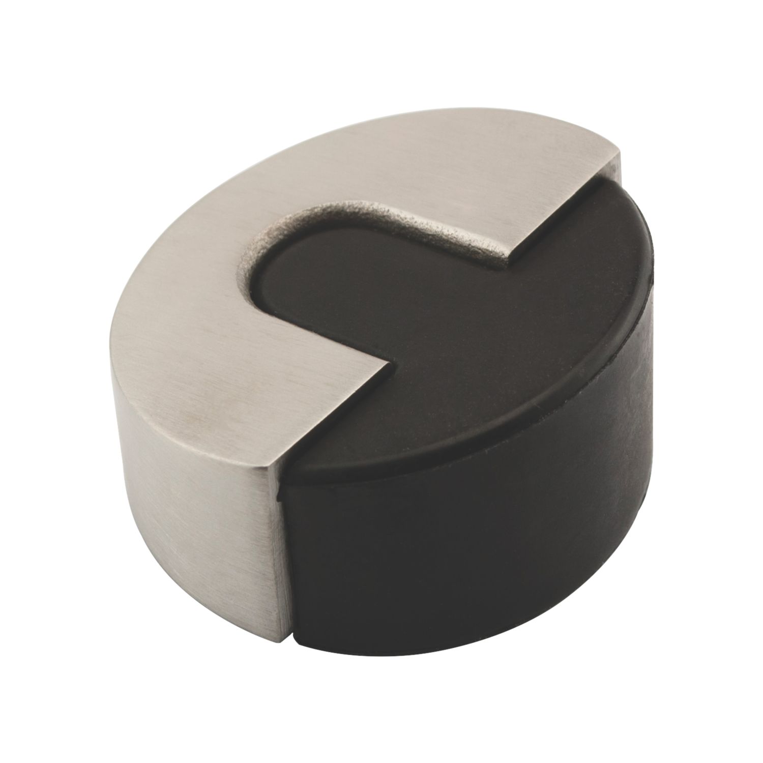 Eclipse Round Door Stop 47 x 25mm Satin Stainless Steel (3828T)