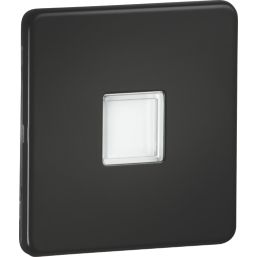 Knightsbridge  Recessed Square LED Plinth Light Matt Black 0.8W 15lm