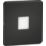 Knightsbridge  Recessed Square LED Plinth Light Matt Black 0.8W 15lm