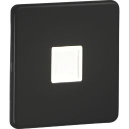 Knightsbridge  Recessed Square LED Plinth Light Matt Black 0.8W 15lm
