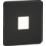 Knightsbridge  Recessed Square LED Plinth Light Matt Black 0.8W 15lm