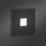 Knightsbridge  Recessed Square LED Plinth Light Matt Black 0.8W 15lm