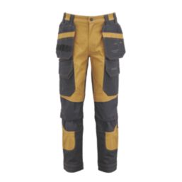 DEWALT Pro Ultra Work Trousers Clay / Grey 38" W 31" L