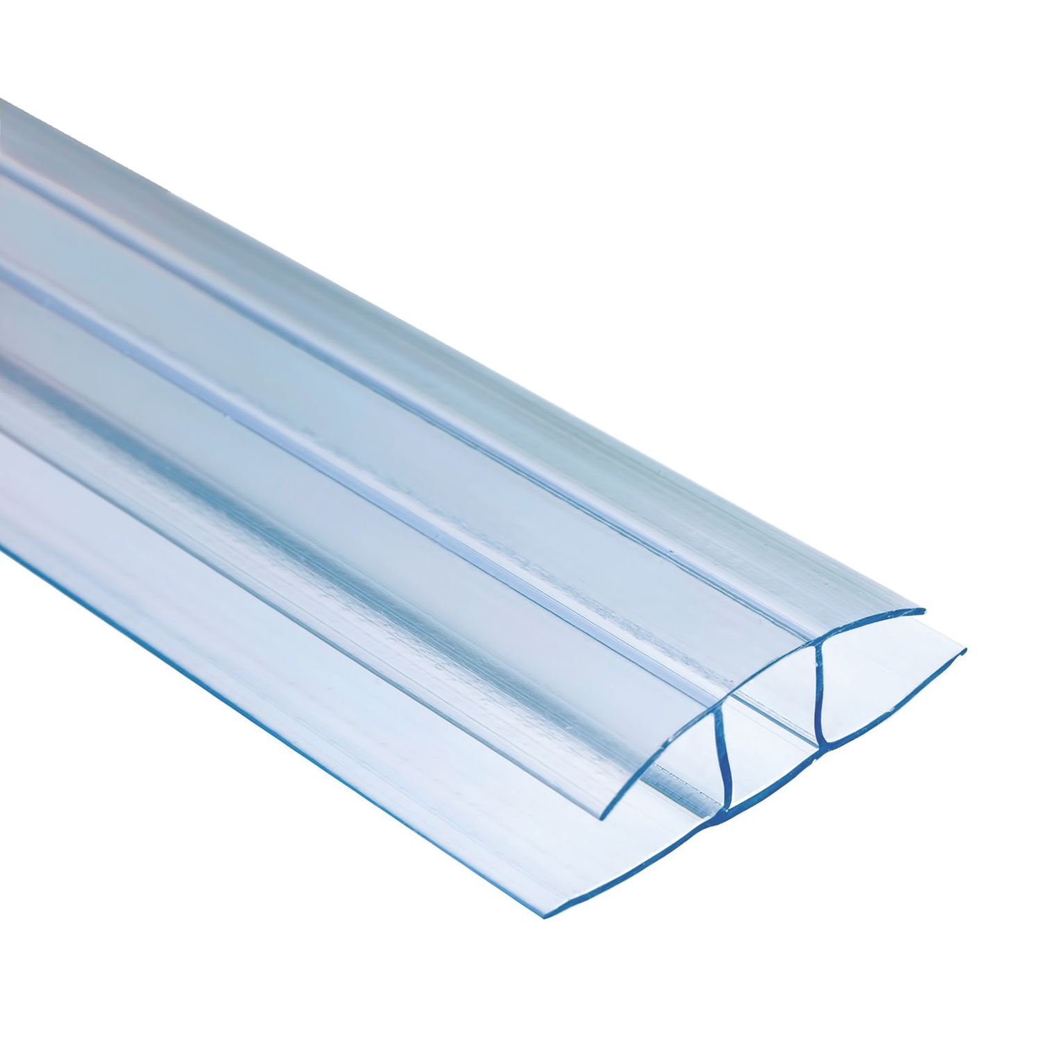 Radmat Building Materials Clear 16mm Polycarbonate H-Profile 3000mm x 75mm (382CY)