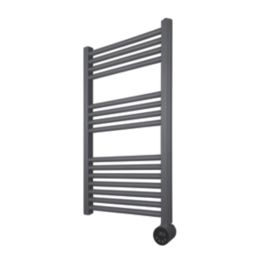 Masterplug 870mm x 510mm 1706BTU Anthracite Flat Electric Towel Radiator