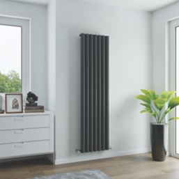Ximax William 1800mm x 485mm 4444BTU Anthracite Vertical Designer Radiator