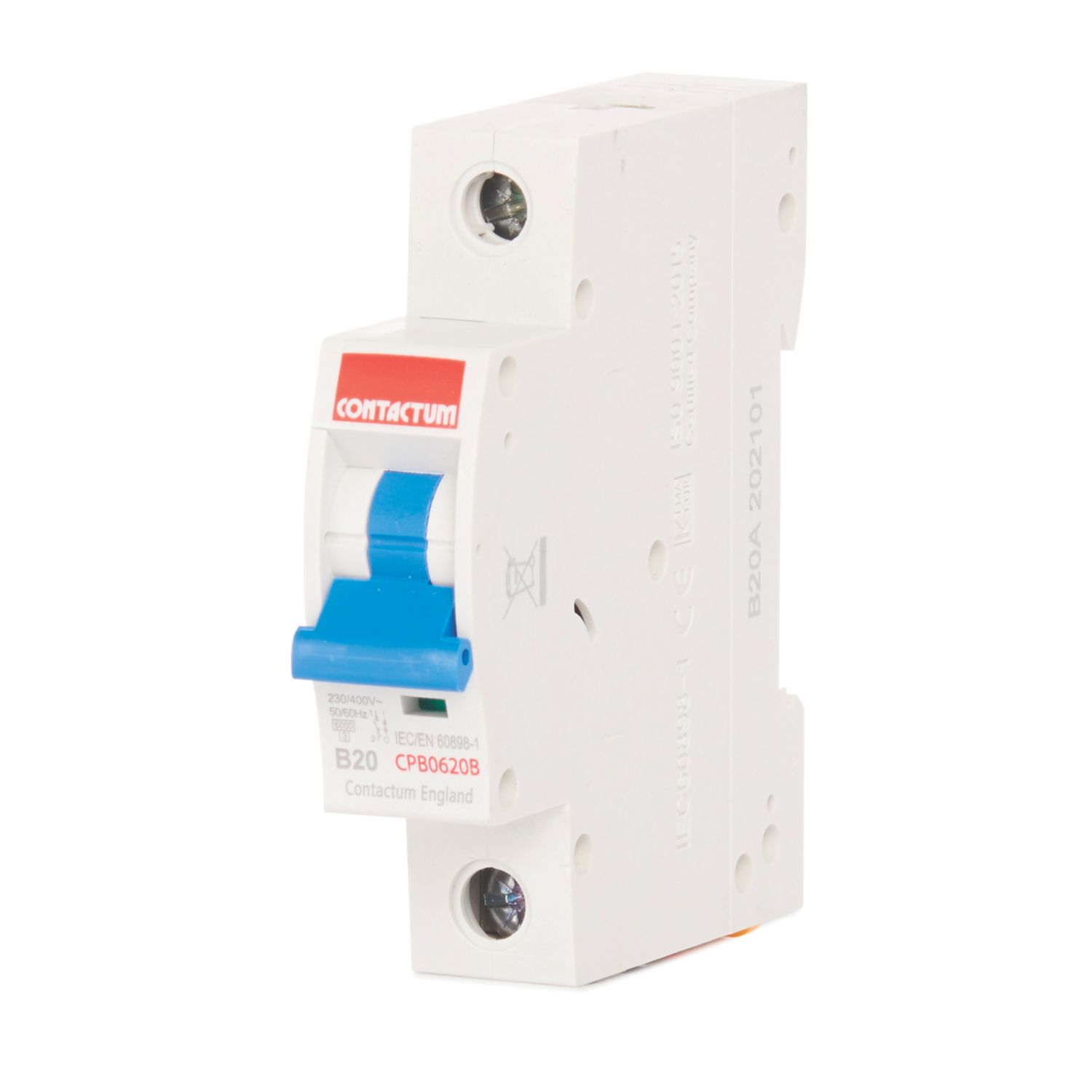 Contactum Defender 20A SP B Curve MCB (382HA)