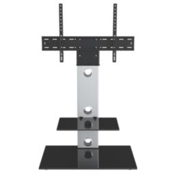 AVF Lesina FSL700LES TV Stand Silver Body/Black Glass