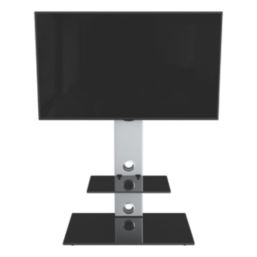 AVF Lesina FSL700LES TV Stand Silver Body/Black Glass