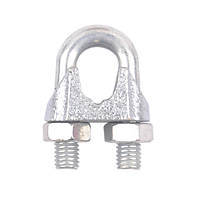 Diall M8 Rope Clip Zinc-Plated 10 Pack