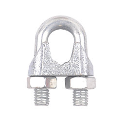 Diall M8 Rope Clips Zinc-Plated 10 Pack