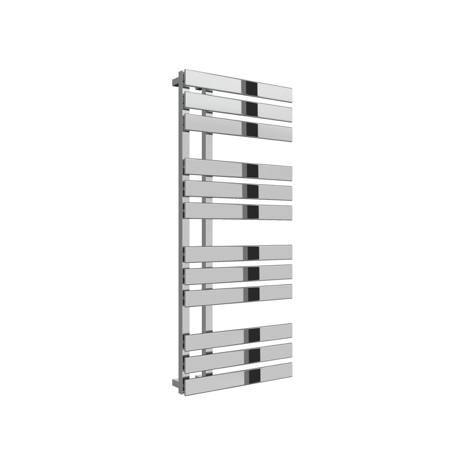 Reina 1180mm x 500mm 1625BTU Chrome Flat Designer Towel Radiator (382LH)