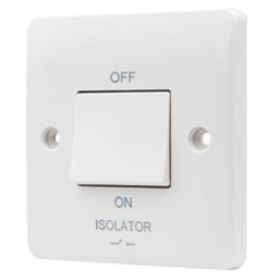 Vimark Pro 10A 1-Gang 3-Pole Fan Isolator Switch White