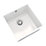 ETAL Comite 1 Bowl Composite Kitchen Sink Gloss White 440mm x 440mm