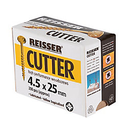 Reisser Cutter PZ Countersunk  High Performance Woodscrews 4.5mm x 25mm 200 Pack