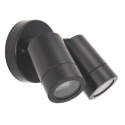 Saxby Palin Outdoor Twin Wall Light Matt Black