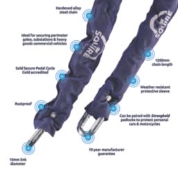 Squire Hardened Alloy Steel Security Chain 1.2m x 10mm