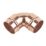 Flomasta  Copper Solder Ring Equal 90° Elbows 22mm 10 Pack
