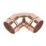 Flomasta  Copper Solder Ring Equal 90° Elbows 22mm 10 Pack