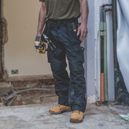 DeWalt Pro Tradesman Work Trousers Black 36" W 29" L