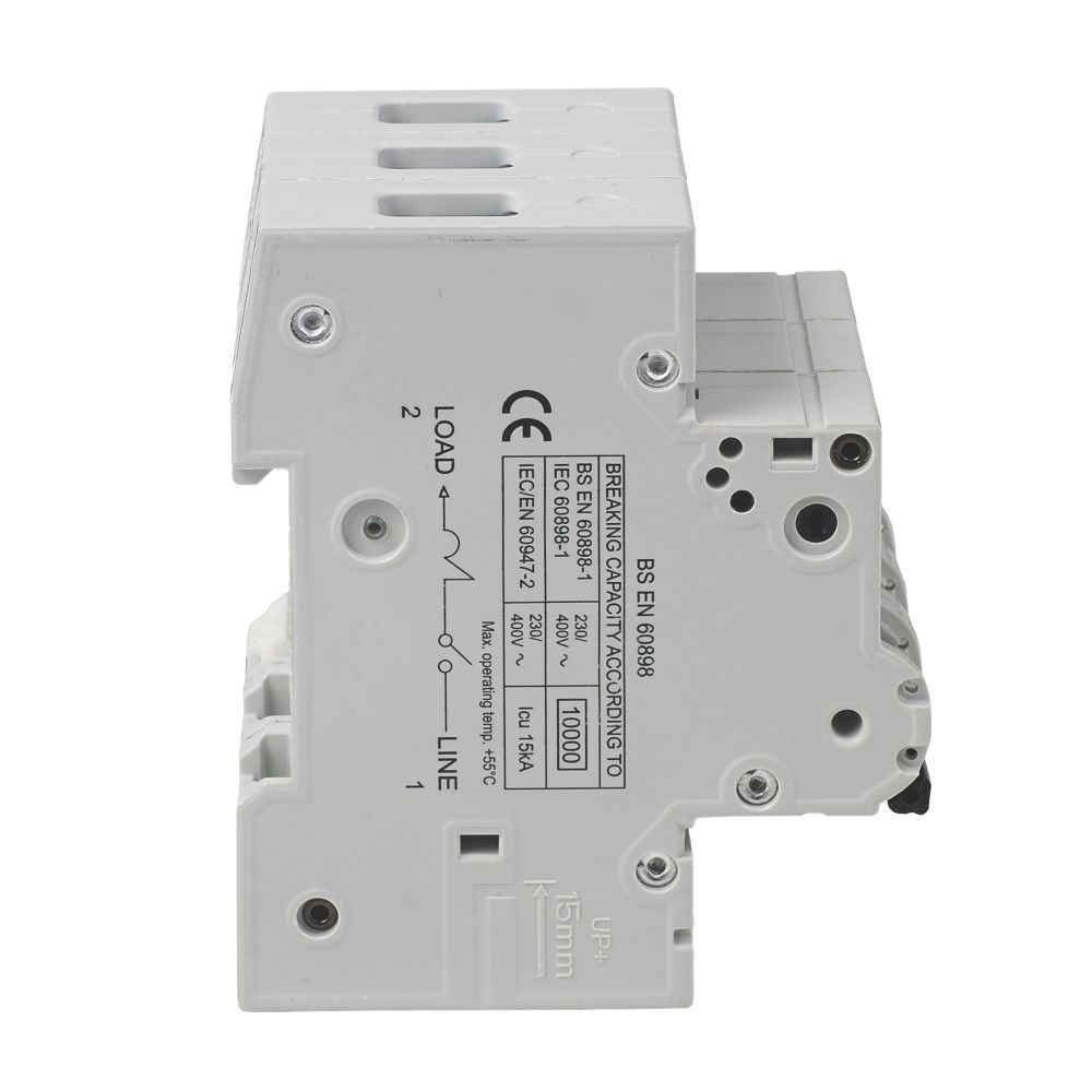 Wylex 6A TP Type B 3-Phase MCB - Screwfix