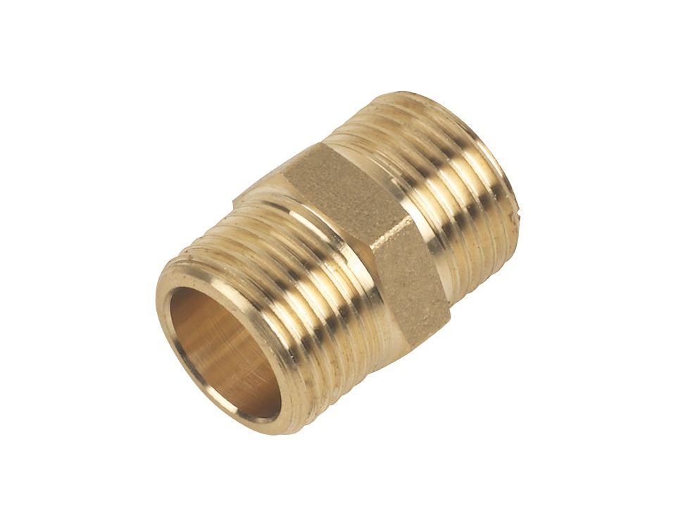 Flomasta Hexagon Nipple X Brassware Sundries Screwfix Com
