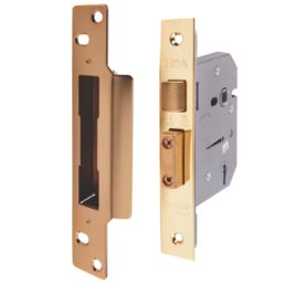 ERA  5 Lever Brass Mortice Sashlock 76mm Case - 56mm Backset