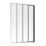 Framed Chrome Bath Screen Reversible 850mm x 1400mm