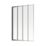 Framed Chrome Bath Screen Reversible 850mm x 1400mm