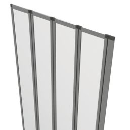 Framed Chrome Bath Screen Reversible 850mm x 1400mm
