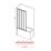 Framed Chrome Bath Screen Reversible 850mm x 1400mm