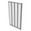 Framed Chrome Bath Screen Reversible 850mm x 1400mm