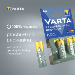 Varta  Rechargeable AA 1.2V Ni-MH Batteries 4 Pack