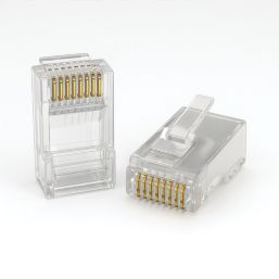 Labgear RJ45 8P/8C Cat5e UTP Feed-Thru Plugs 100 Pack
